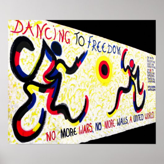 East Side Gallery,Berlin Wall,Dancing Freedom ポスター (正面)
