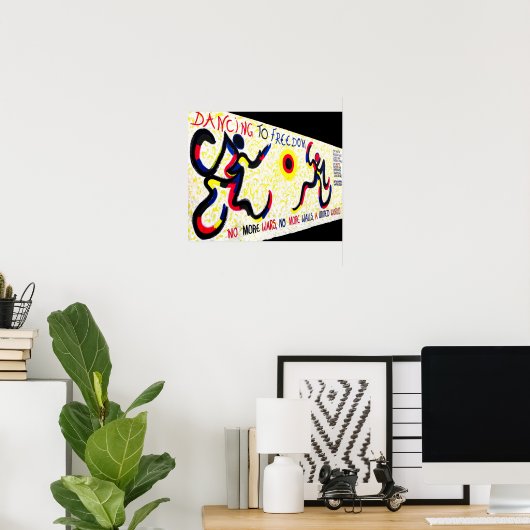East Side Gallery,Berlin Wall,Dancing Freedom ポスター (ホームオフィス)