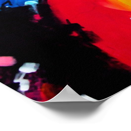 East Side Gallery, Berlin Wall, Flags ポスター (角)