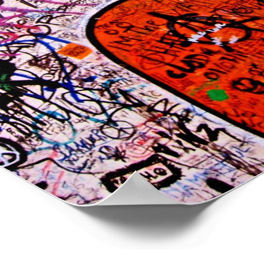 East Side Gallery, Berlin Wall, Graffiti ポスター (角)