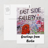 East Side Gallery, Berlin Wall, Graffiti ポストカード (正面/裏面)