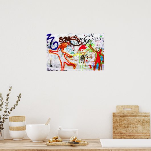 East Side Gallery, Berlin Wall, Graffiti (2) ポスター (キッチン)