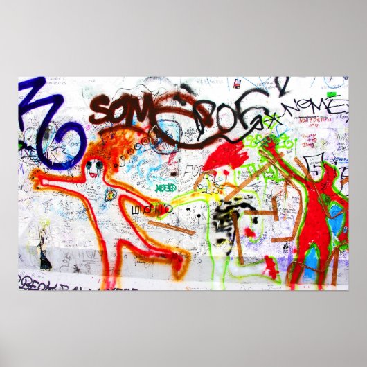 East Side Gallery, Berlin Wall, Graffiti (2) ポスター (正面)