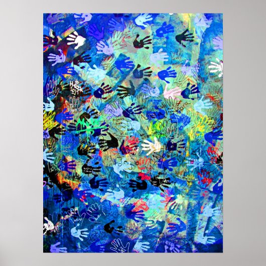 East Side Gallery, Berlin Wall, Hands (1) ポスター (正面)