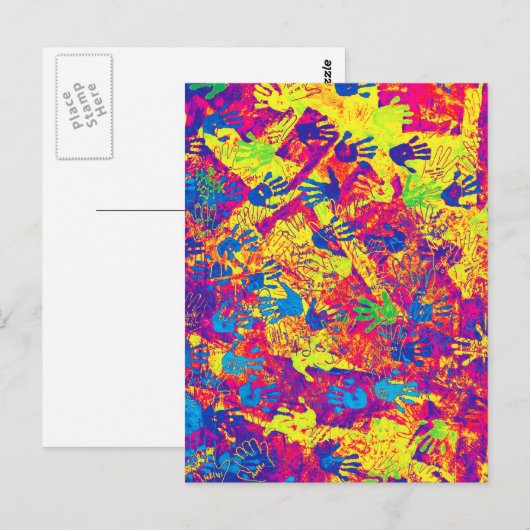 East Side Gallery, Berlin Wall, Hands (5) ポストカード (正面/裏面)