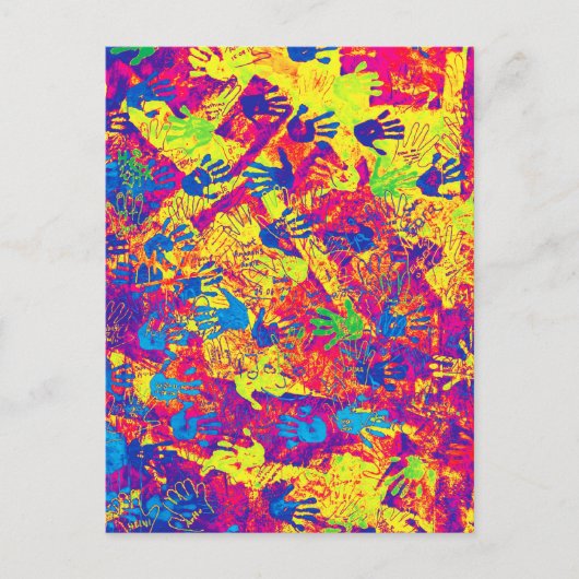 East Side Gallery, Berlin Wall, Hands (5) ポストカード (正面)