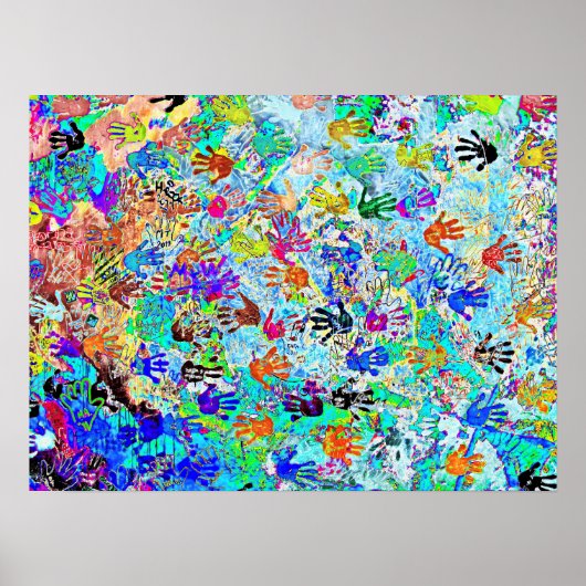 East Side Gallery, Berlin Wall, Hands (7) ポスター (正面)