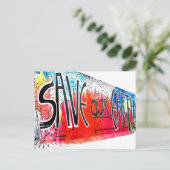 East Side Gallery, Berlin Wall, Our 救 Earth (2) ポストカード (スタンド正面)