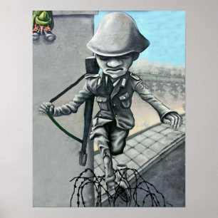 East Side Gallery, Berlin Wall, Sentry on Wall (ac ポスター