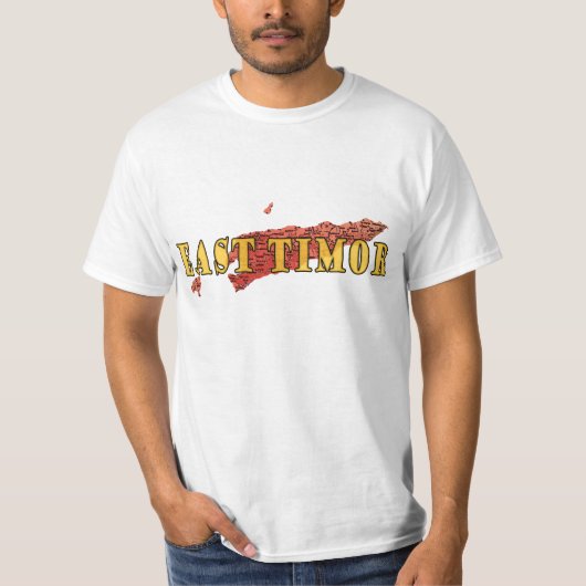 East Timor map T-Shirt Tシャツ (正面)