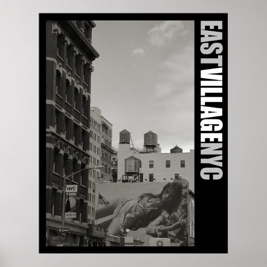 East Village New York City Poster ポスター (正面)