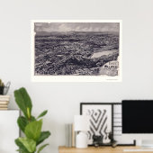 East Walpole, MAパノラママップ – 1898 ポスター (ホームオフィス)