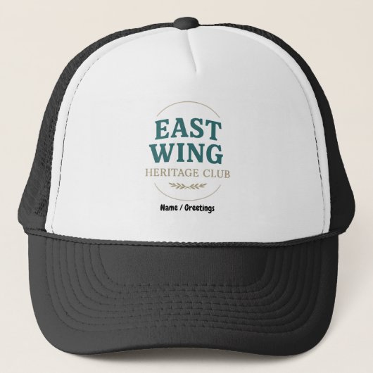 East Wing Heritage Club — Vintage Retro Emblem  キャップ (正面)