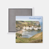 East YorkshireのFlamborough記念写真 マグネット (正面/裏面)
