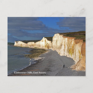 Eastbourne Cliffs in East Sussex England シーズンポストカード