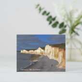 Eastbourne Cliffs in East Sussex England シーズンポストカード (スタンド正面)