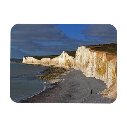 Eastbourne Cliffs in East Sussex England マグネット (横)