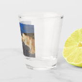 Eastbourne Cliffs in East Sussex England Keepsake ショットグラス (右)