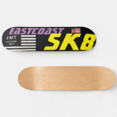 EASTCOAST SK8 8 1/2" スケートボードデッキ (横)