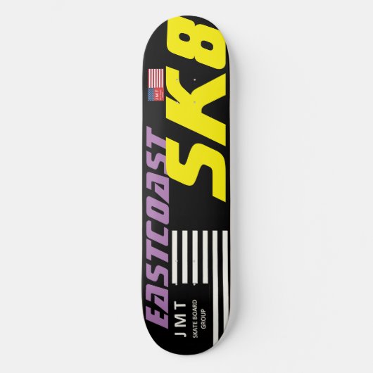 EASTCOAST SK8 8 1/2" スケートボードデッキ (正面)