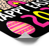 Easter 2022 rainbow cute happy easter 2022 women ポスター (角)