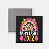 Easter 2022 rainbow cute happy easter 2022 women マグネット (正面/裏面)