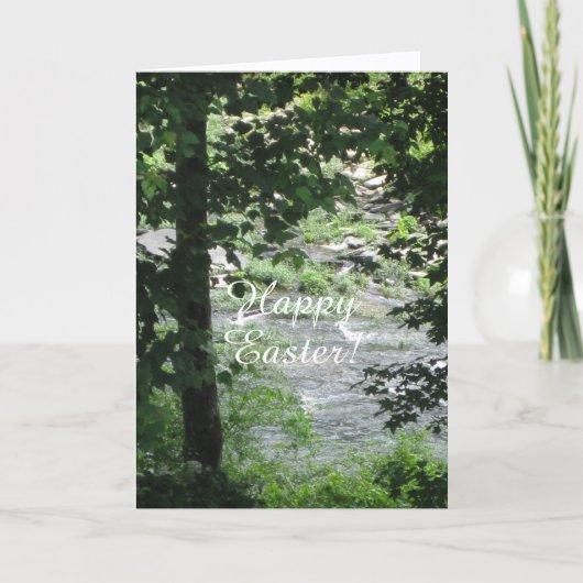 Easter, A Time of Renewal, Folded Greeting Card カード (正面)