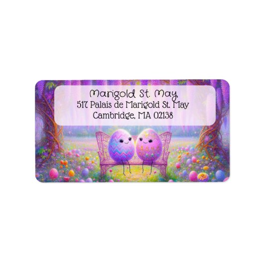 Easter Address Labels ラベル (正面)