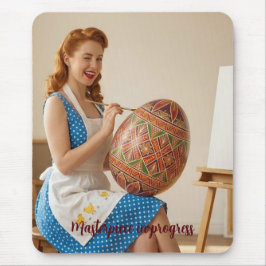 Easter Art Studio Vintage Retro Mousepad マウスパッド