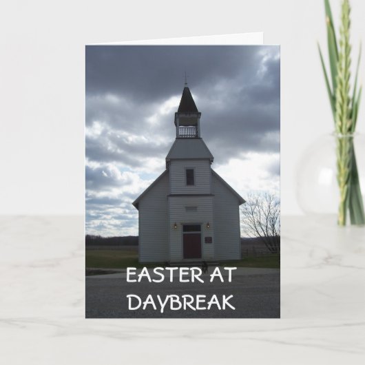 "EASTER AT DAYBREAK" – イースター恵み シーズンカード (正面)