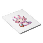 Easter Axolotl Bunny Ears Eggs T-Shirt ノートパッド (アングル)