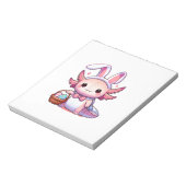 Easter Axolotl Bunny Ears Eggs T-Shirt ノートパッド (回転)