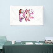 Easter Axolotl Bunny Ears Eggs T-Shirt 横断幕 (トレードショー)