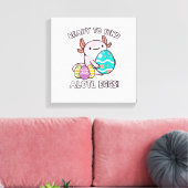 Easter Axolotl Ready To Find Alotl Eggs Hunt Boys  キャンバスプリント (インサイチュ (リビング))