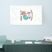 Easter Axolotl Ready To Find Alotl Eggs Hunt Boys  横断幕 (トレードショー)