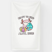 Easter Axolotl Ready To Find Alotl Eggs Hunt Boys  横断幕 (縦)
