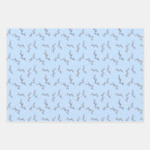 Easter Baby Boy Bunny Floral  ラッピングペーパーシート (正面3)