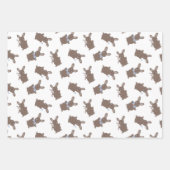 Easter Baby Boy Bunny Floral  ラッピングペーパーシート (正面)