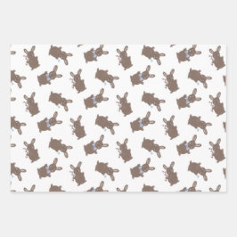 Easter Baby Boy Bunny Floral  ラッピングペーパーシート