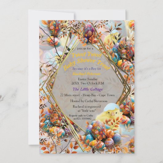 Easter Baby Celebration 招待状 (正面)