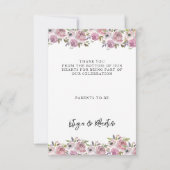 Easter Baby Shower サンキューカード (裏面)