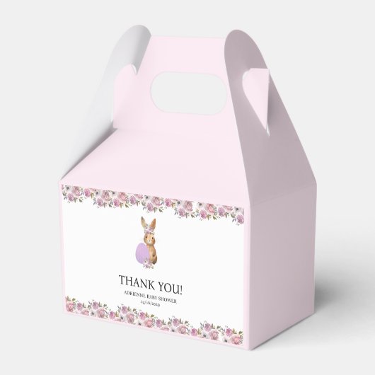 Easter Baby Shower  フェイバーボックス (正面サイド)