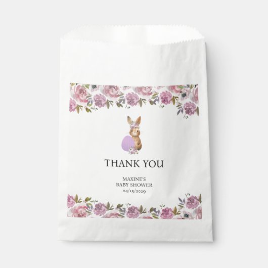 Easter Baby Shower Favor フェイバーバッグ (正面)