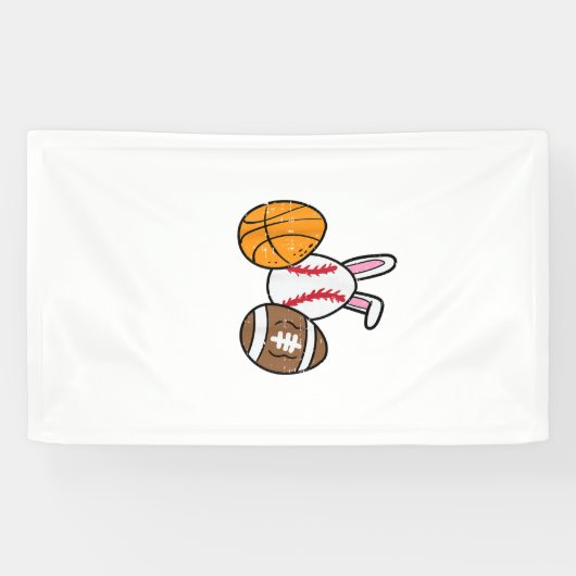 Easter Balls Basketball Baseball Football Boys Kid 横断幕 (横)