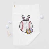 Easter Baseball Bunny Sports Men Boys Kids Toddler ゴルフタオル (インサイチュ)
