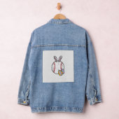 Easter Baseball Bunny Sports Men Boys Kids Toddler デニムジャケット (ハンガー)