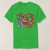 Easter Basket Cute Easter Eggs Bunny Rabbit Happy Tシャツ (デザイン正面)
