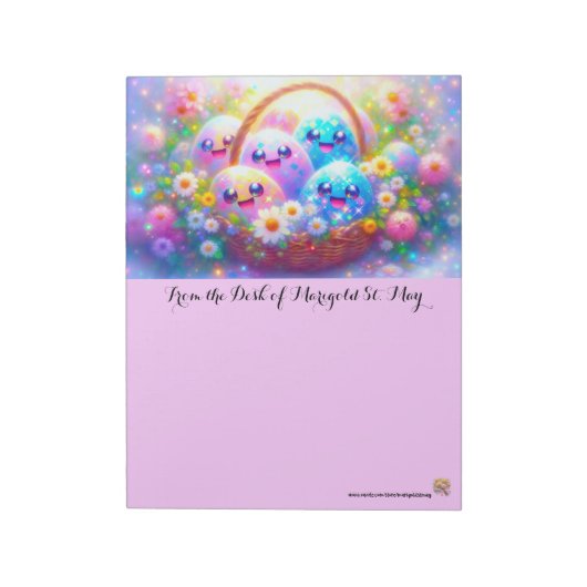 Easter Basket Dreams ノートパッド (回転)