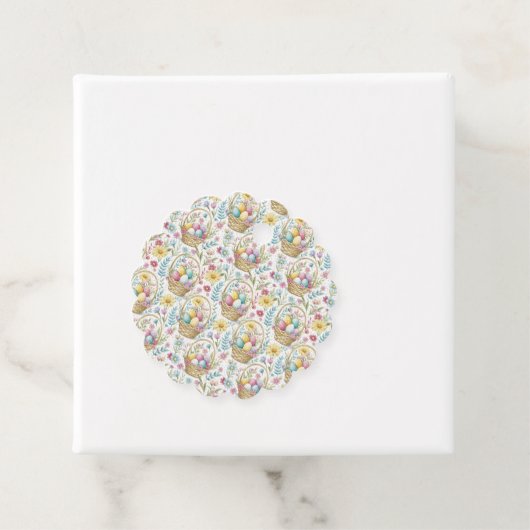 Easter Basket & Spring Floral Pattern フェイバータグ (インサイチュ)