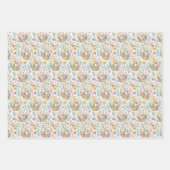 Easter Basket & Spring Floral Trio ラッピングペーパーシート (正面)